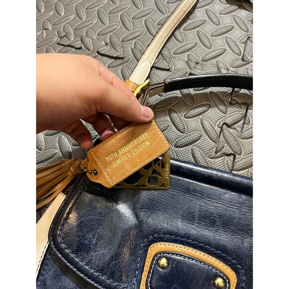 Coach Legacy Willy Colorblock Blue White Leather 70th Anniversary Crossbody‎ Bag - Picture 3 of 10